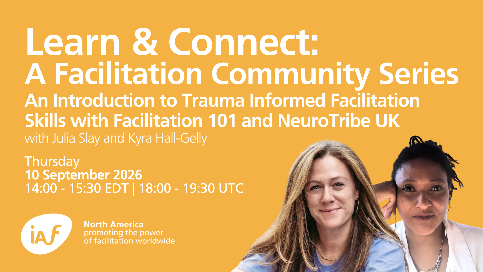 Learn & Connect | An Introduction to Trauma Informed Facilitation Skills with Facilitation 101 and NeuroTribe UK