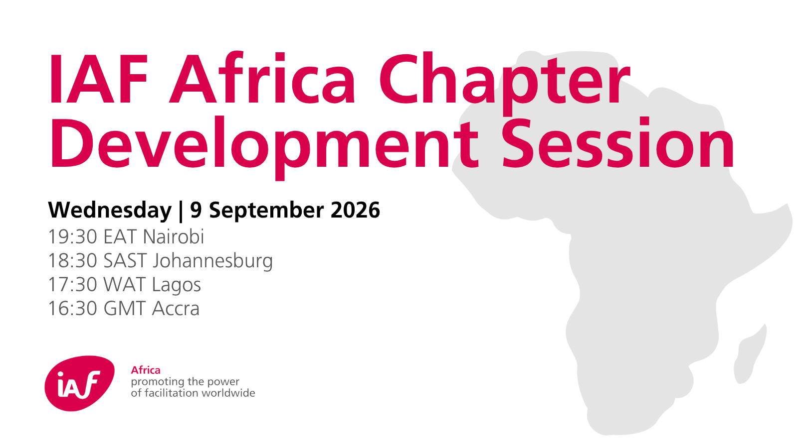 IAF Africa Chapter Development Session